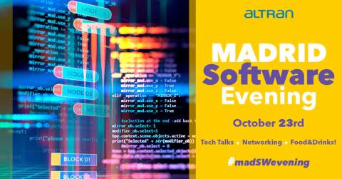 MADRID SOFTWARE EVENING #madSWevening Tech Talks / Networking / Food & Drinks 